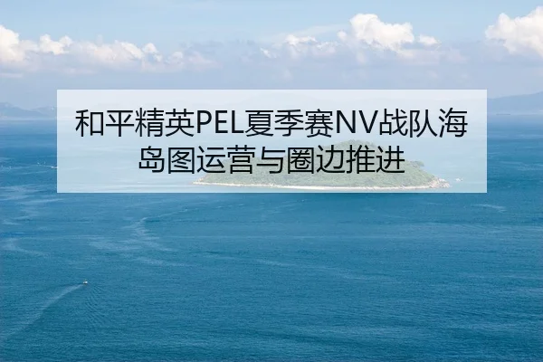 和平精英PEL夏季赛NV战队海岛图运营与圈边推进